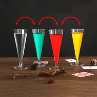 Glass Color Change Chameleon Champagne Magic Tricks Liquid Color Change Magia Magician Stage Party Bar Gimmick Comedy Mentalism