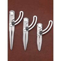 1pcs Leathercraft Compass Tool -Adjustable Scriber Spacing Gauge, DIY Leather Handcraft Spacing Measuring Marking Ruler Device