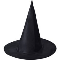 Chapeau de magicien d'halloween pour enfants et adultes, chapeau de magicien en tissu Oxford pointu noir, chapeau de sorcière, mascarade, robe de soirée, TMZ