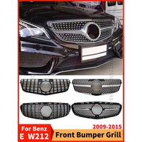 Sport Front Radiator Grid Inlet Grille Bumper Grill Tuning Accessories For Mercedes Benz E class W212 2009-2015 GT Diamond Style