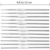 0.6-1.9mm Crochet Hook Stainless Steel Knitting Needles DIY Handmade Craft Yarn Weave Sweater Knitting Hooks Needles Tools