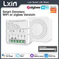 Lxin Tuya Dimmer Switch Module, WIFI or Zigbee DIY Smart Light Dimmers LED Adjust brightness controller, voice with Alexa Google