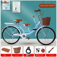 AliExpress LISM Selfree Parent Child Bicycle With A Single Speed Of 22/24 Inches Capable Of Carrying Three Children For Parent-child Cycling New