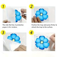 Fly Traps Odorless Insect Stickers 5pcs 10pcs Safe Strong Adhesive for Windows Garden Clean Environment