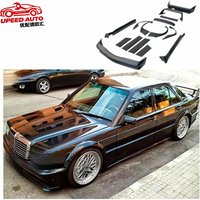 Suitable for High Quality Evo2 Style Body Kit Front Rear Bumper Fender Side Skirt Spoiler Diffuser W201 190E