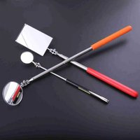 Extendible Inspection Rotatable Mirror Square Round Angle Telescopic Mirror Stainless Steel Detection Tool Equipment Automotive