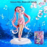 Sakura Hatsune Miku Anime Figure Princess Vocaloid Songstress Girl Collectible Doll Gift for Fans Decoration Model Statue Otaku