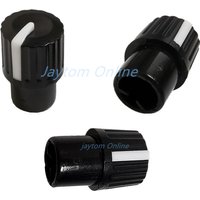 5pcs Plastic Half Shaft Convex Handle Knob Cap Diameter 10x16mm 180 Degree Indication D-Shaft Inner Hole 6mm