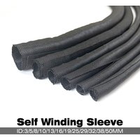 3/5/10M Self Closing PET Expandable Braided Sleeve Self-Closed Cable Organiser Insulated Wrap Self Close Sleeved Cable Protecter