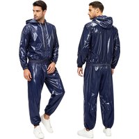AliExpress NONE Men Waterproof Outfit Raincoat Windbreaker Jacket Tops with Pants for Hip Hop Dance Sports Cycling Workout Streetwear Clubwear