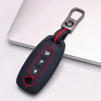 Silicone Car Key Case Holder for Nissan X-trail T33 Kicks Qashqai J12 Juke Teana Altima Ariya Keyless Go Remote Cover Keychain