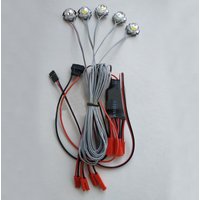 1PCS 5W Lamp Beads LED Strobe Flashing Light with Controller Module 2S/3S/4S/5S Battery Plug/JST Connector for RC Model Airplane