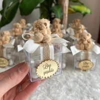 30Pcs Personalized Wavy Round Acrylic Labels Custom Engraved Baby Names Baptism Wedding Party Table Decor Favors Mi Bautizo Gift