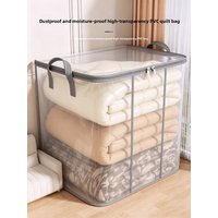 Large Capacity Transparent Storage Bag Waterproof Moisture Proof Moving Packing Tool for Clothes And Quilts Home Organization