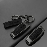 NEW Zinc Alloy Car Smart Remote Key Case Cover Fob Protection Shell for Audi A3 A4 B9 A6 A7 4K A8 E-tron Q5 Q8 C8 D5 Accessories