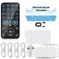 EMS Pulse Electric Muscle Stimulator Back Neck Body Massager Tens Acupuncture Meridian Physiotherapy Digital Relax MassageTools