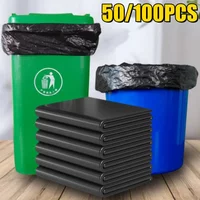 50/100PCS Extra Large Kitchen Waste Garbage Bag Property Hotel Kitchen Sanitation Commercial Black Thickened Large Garbage Bag
