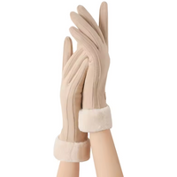 AliExpress NONE 1pair Women's Thermal Lined Cycling Gloves, Winter Warmth Riding Gloves Halloween Accessories Winter Gloves