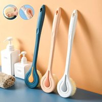 1PC Long Handle Soft Hair Bath Brush - Back Ball Scrubber Mud Massage Shower Body Brush for Bathroom