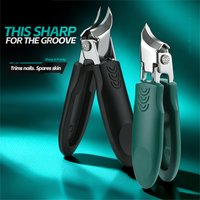 Large Opening Nail Clipper Anti Splash Thick Toe Nail Ergonomic Easy-Grip, Particularly Suitable for Ingrown Nail, Waterproof