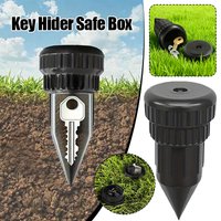 1/2pc Simulation Sprinkler Key Box Realistic Garden Key Hider Nozzle Shape Design Plastic Key Storage Device for Outdoor Garden