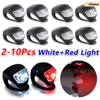 Bike Light Set Silicone Waterproof Bicycle Head Front Lamp and Taillight Flashlight for Bike Warning Lights Cycling Accessories
