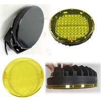 7 in 9 inch Led Driving Light Cover Spotlights Headlight Cover Round Yellow/Black/Clear Protector Shade for Car ATV Truck SUV