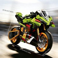 Ultra-detailed track motorcycle assembly blocks, a 1:8 scale collectible motorcycle – the perfect Christmas gift for adults.