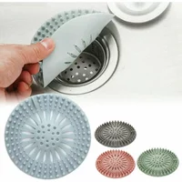 Hair Catcher Durable Silicone Hair Stopper Shower Drain Cover Protector Hair Trap Sink Strainer for Kitchen Bathroom Bathtub