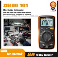 ZIBOO 101 Mini Digital Multimeter, TRMS 4000 Counts Auto-Ranging Pocket Voltmeter, Multi Tester for AC/DC Voltage Current.