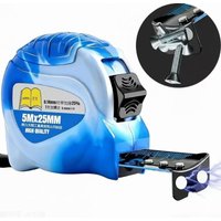 Blue Light Thickened Steel Tape Measure with Magnetic Tip Meters Professional Heavy Duty Measuring Tool for Building Decoration