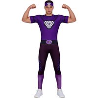 Halloween Costume Crazy Dodgeball Costume Purple Cobra Team Set Adult Masquerade Dress Up