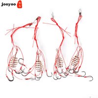 Winding Explosion Hook 4Pcs Pack Fishing Tackle Accessories with Barbs Easy To Carry Fishing Hooks for All Kinds of Fish