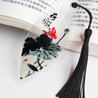 1Pcs Creative Leaf Vein Lotus Bookmark Chinese Wind Natural Collectibles Leaves Vein Bookmarks Creative Stationery