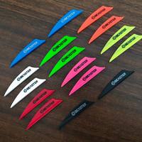 50pcs Bicaster 1.89Inch Arrow Feather AIR Plastic Vanes for Arrows DIY Archery Shooting Hunting Accessory