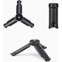 Mini Tripod for DJI Osmo Pocket 3/4, 1/4" Screw, Black Silicone Base, Portable Anti-Slip Stand, Vlog Camera Accessory