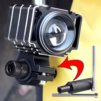Motorcycle Headlight Mounting Bracket Fender Post Support Base Fog Light Aluminum Alloy Stand Holder with M8 M6 Screw