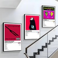 Q-Queens of the Stone Age Album Poster Stickers Painting Self-Adhesive Wall Decals HD Decor for Bedroom Living Room Home Gift