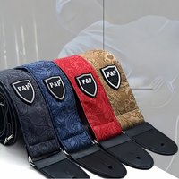 P&P Heavy Duty Denim Cotton Guitar Strap, Adjustable Widening Thickening Design for Electric Guitar Bass Ukulele Accessories