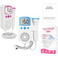 Doppler fœtal numérique pour la grossesse - Détecteur ultrasonique de fréquence cardiaque et moniteur de battement de coeur pour bébé