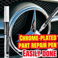 Chrome Plating Repair Pen, Car Scratch Remover Touch Up Paint Pen For Auto Logo Wheel Trim, Quick Rust & Corrosion Fix, 20ML