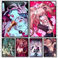 Anime Game D-Danganronpa Junko Enoshima Posters HD Print Vintage Wall Art Decor for Home Study Room