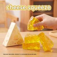 Popular simulation cheese crispy cheese square triangle mini cheese handmade handmade ball decompression play