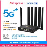 JODUXE-Link 5G CPE Router AX3000 Next-Gen 5G + WiFi 6 | Ultra-Fast Cellular Internet for Home Office&Mobile Use With Band Lock