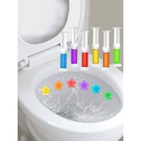 4pcs Toilet Cleaning Flower Design Toilet Gel,Toilet floret deodorization artifact with long-lasting fragrance toilet gel