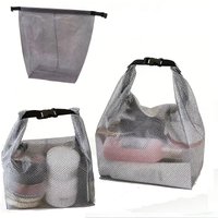 Portable Handle Storage Bags Large Opening Waterproof Toiletry Bag Makeup Organizer Pouch for Travel Fitness Swimming Outdoor