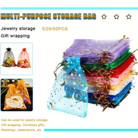 Multipurpose Storage Bags: 50 pcs, 5/20/50 pcs, jewelry storage, gift wrapping, Christmas gifts, weddings, celebrations, etc. -9