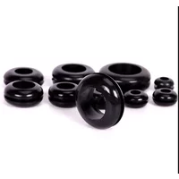 Blakc Rubber Grommet ID 3/4/5/6/7/8/10~22mm Seal Gasket Wire Cable Hole Double Sided Protective Coil O-rings