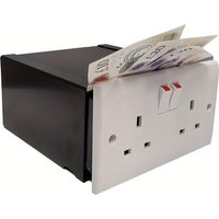 Full New UK socket outlets diversion safes with vintage key, steel safety shell and huge hidden drawer