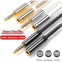 3.5mm Jack Aux Cable Audio Extension Cable For Headphones Speaker Extender Cord For Mobile Phone Car PC Amplifier MP3/MP4 Player